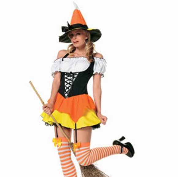 Leg Avenue 3 Piece Kandy Korn Costume Set Size Medium - Picture 5 of 6